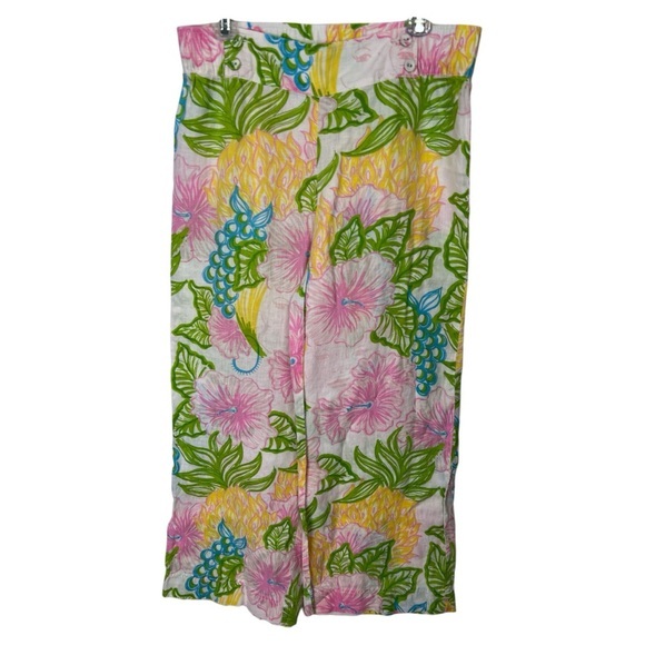 Lilly Pulitzer Pants - LILLY PULITZER WOMEN’S LINEN PANT SZ M